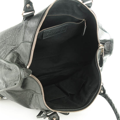 Balenciaga Agneau Giant 21 Silver Hardware Work Black 6 of 8