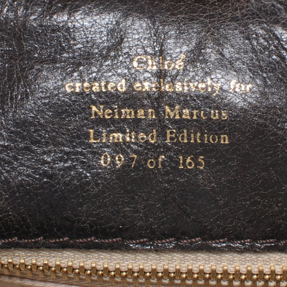 Chloe Leather Heloise Satchel Gold 6 of 8