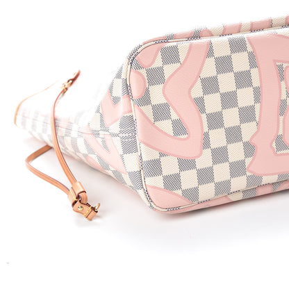 Louis Vuitton Damier Azur Tahitienne Neverfull MM 6 of 13