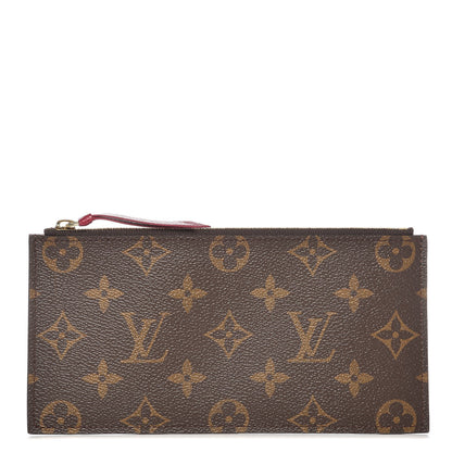 Louis Vuitton Monogram Felicie Chain Wallet Zippered Insert Fuchsia 1 of 6