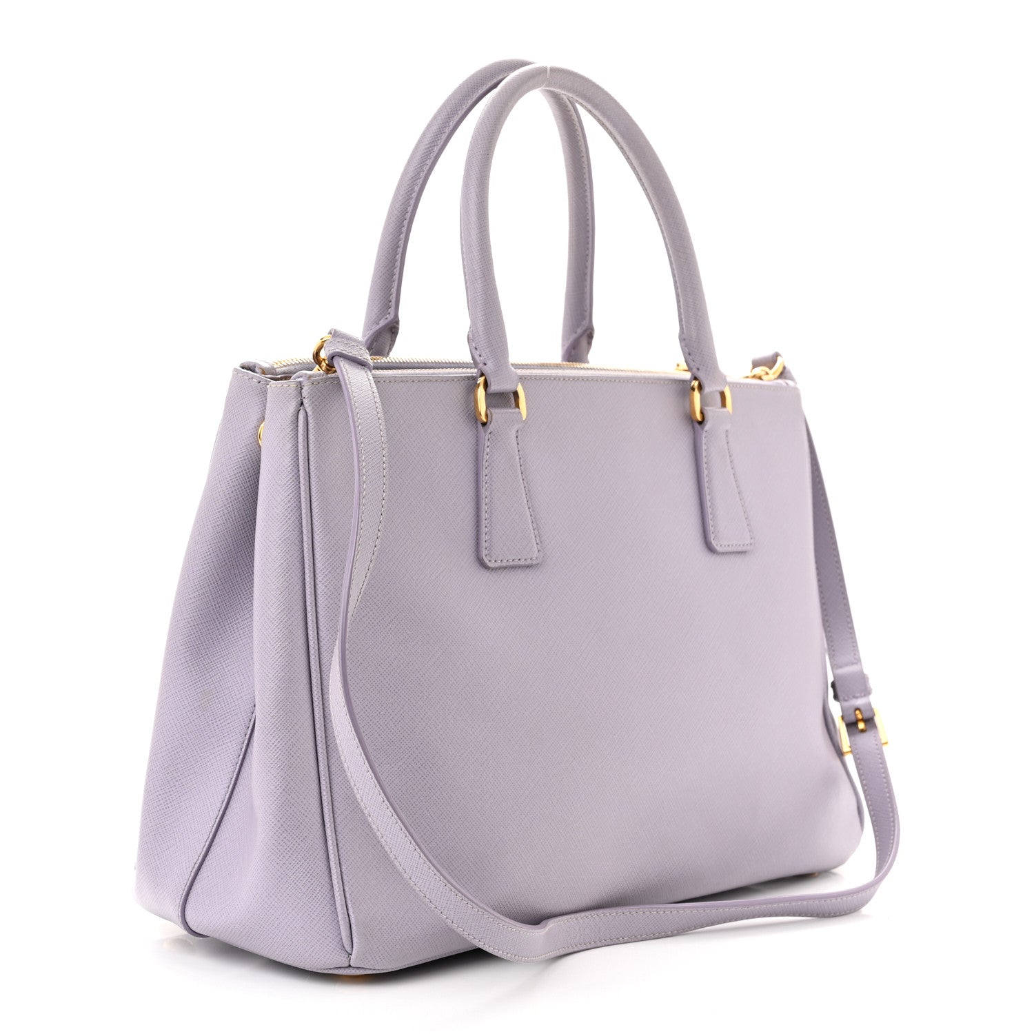 Prada Saffiano Medium Galleria Double Zip Tote Glicine 3 of 14