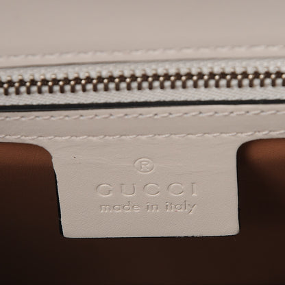 Gucci Calfskin Snakeskin Small Lilith Top Handle Bag White 7 of 8
