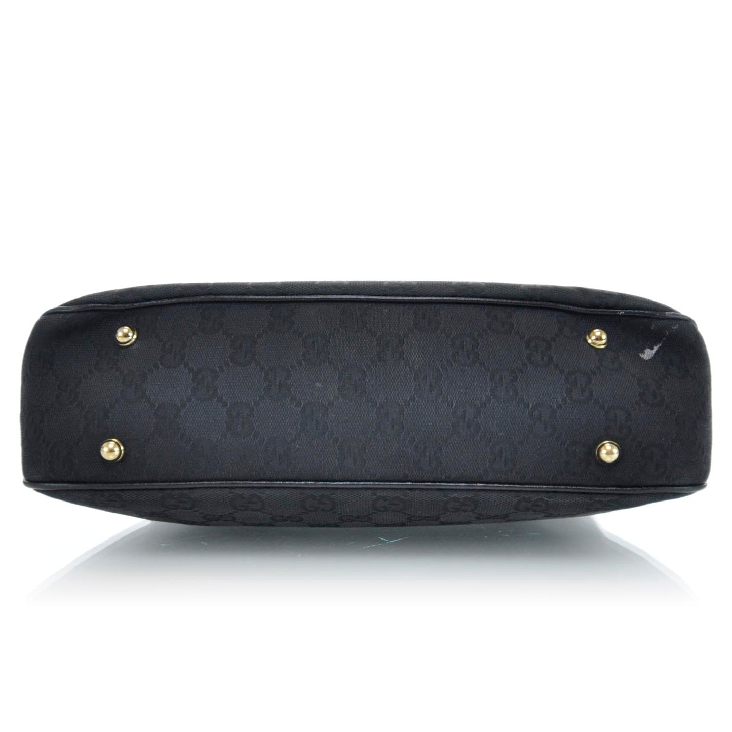 Monogram Anita Bamboo Top Handle Bag Black