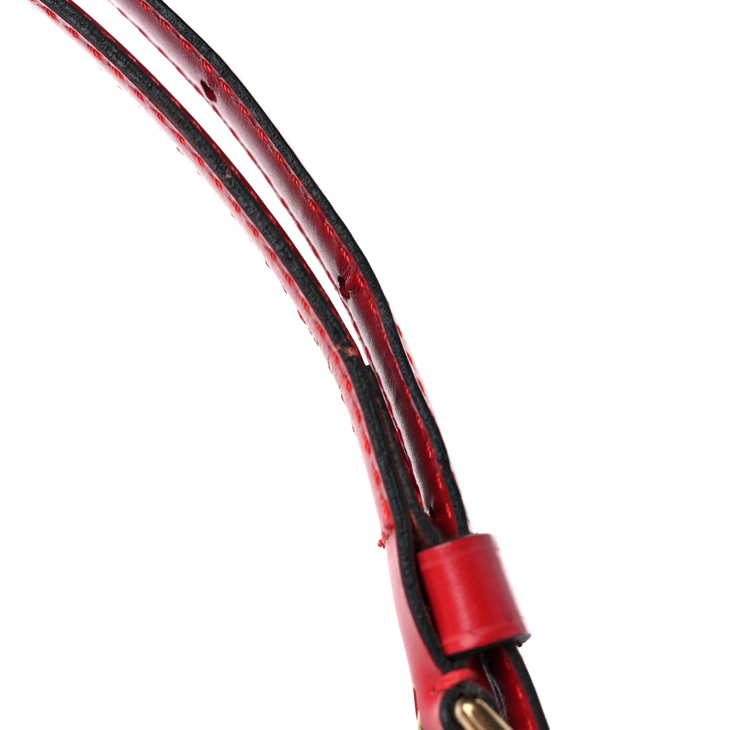 Louis Vuitton Calfskin 16mm Adjustable Shoulder Strap Red 9 of 9