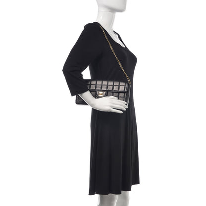 Chanel Lambskin East West Chocolate Bar Flap Black 2 of 14