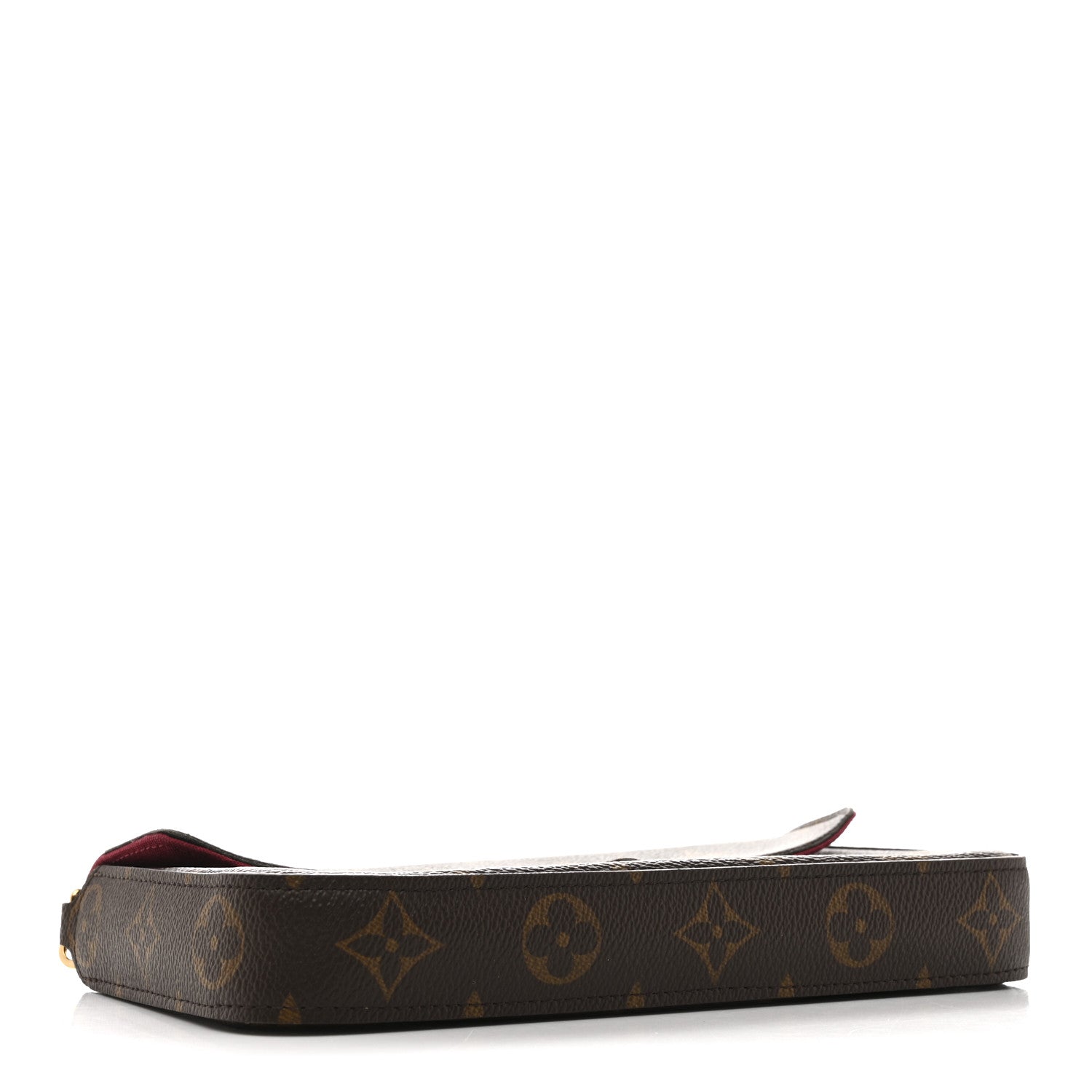 Louis Vuitton Monogram Pochette Felicie Chain Wallet Fuchsia 5 of 16