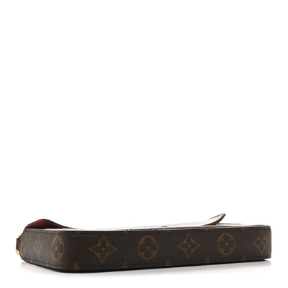 Louis Vuitton Monogram Pochette Felicie Chain Wallet Fuchsia 5 of 16