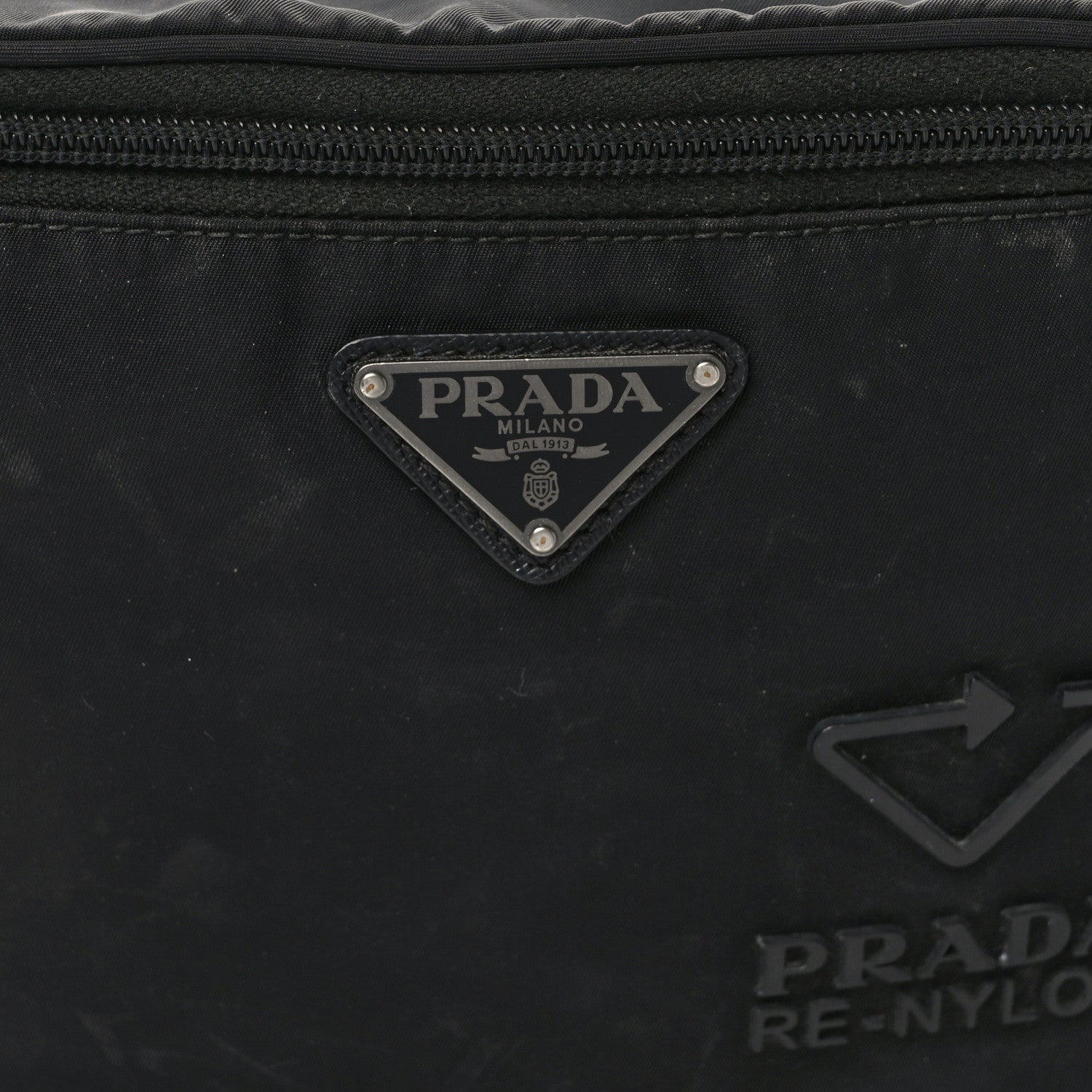 Prada Tessuto Re-Nylon Saffiano Belt Bag Black 7 of 10