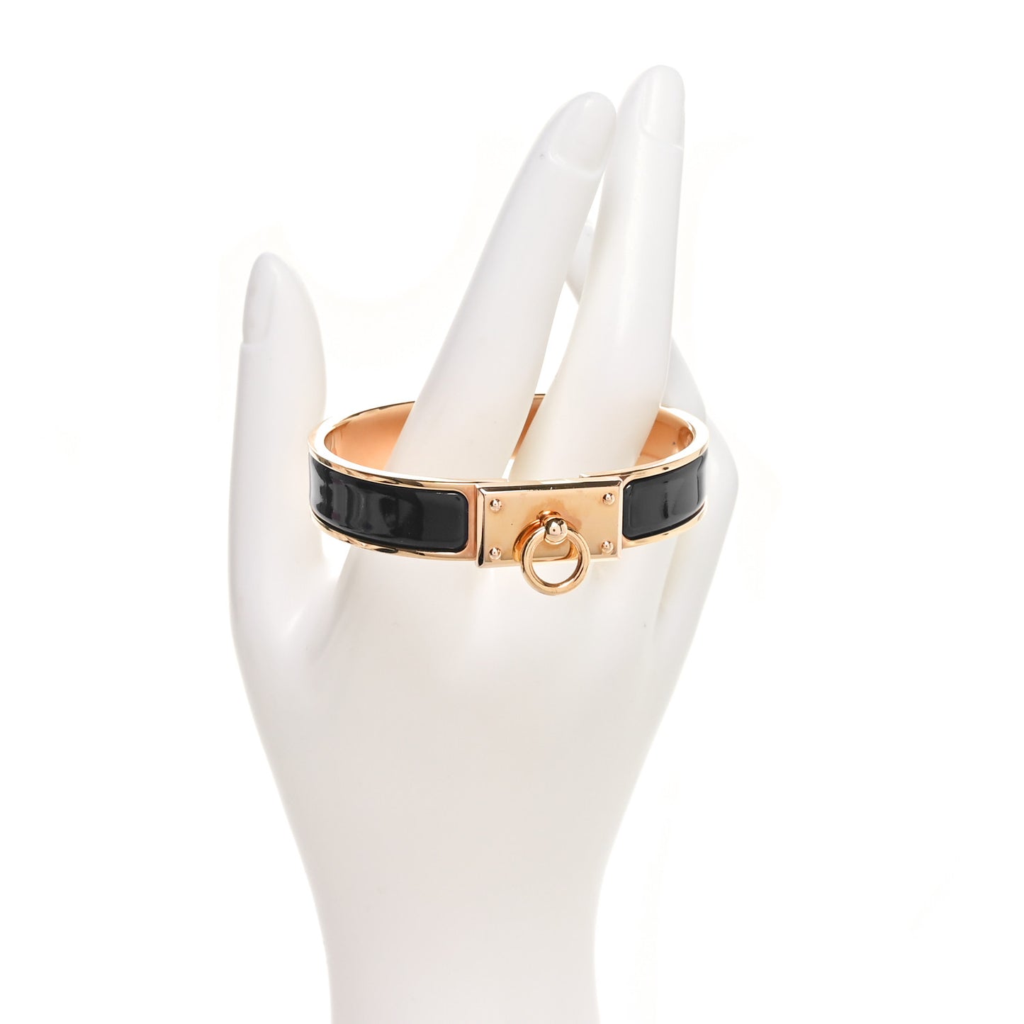 Enamel Clic Anneau Bracelet PM Bleu Abysse