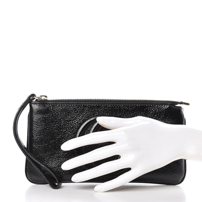 Gucci Soft Patent Soho Wristlet Black 2 of 9