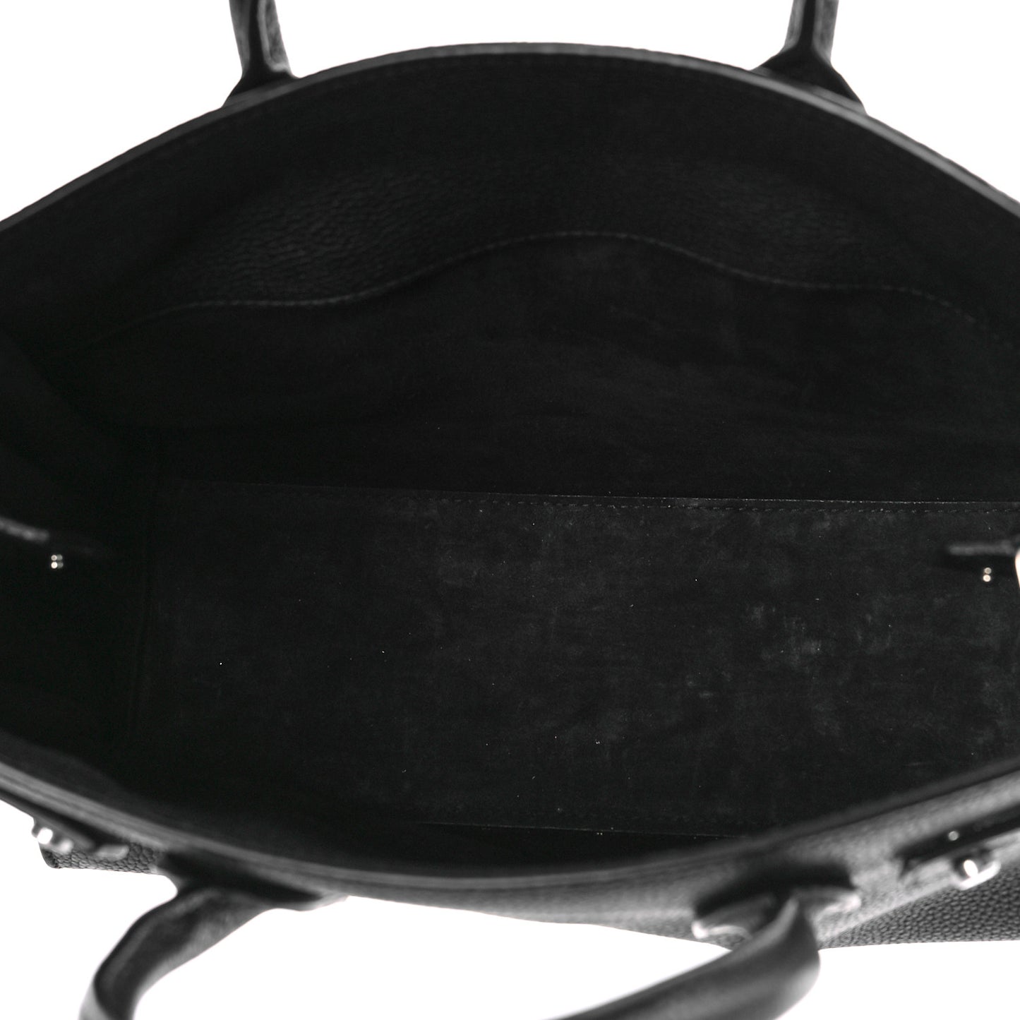 Grained Calfskin Baby Sac De Jour Souple Black