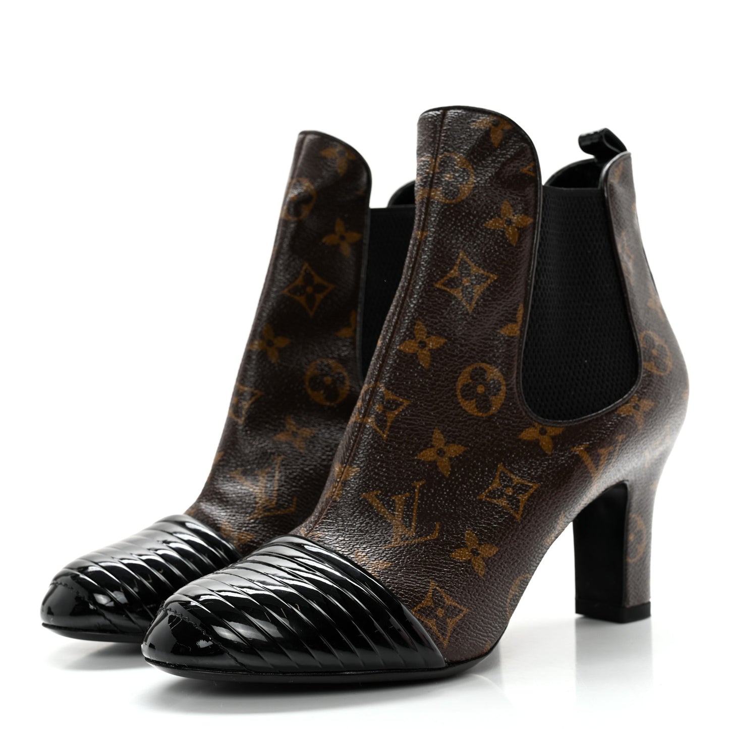 Monogram Revival Ankle Boots 39 Black