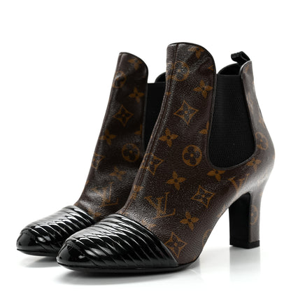 Louis Vuitton Monogram Revival Ankle Boots 39 Black 3 of 11