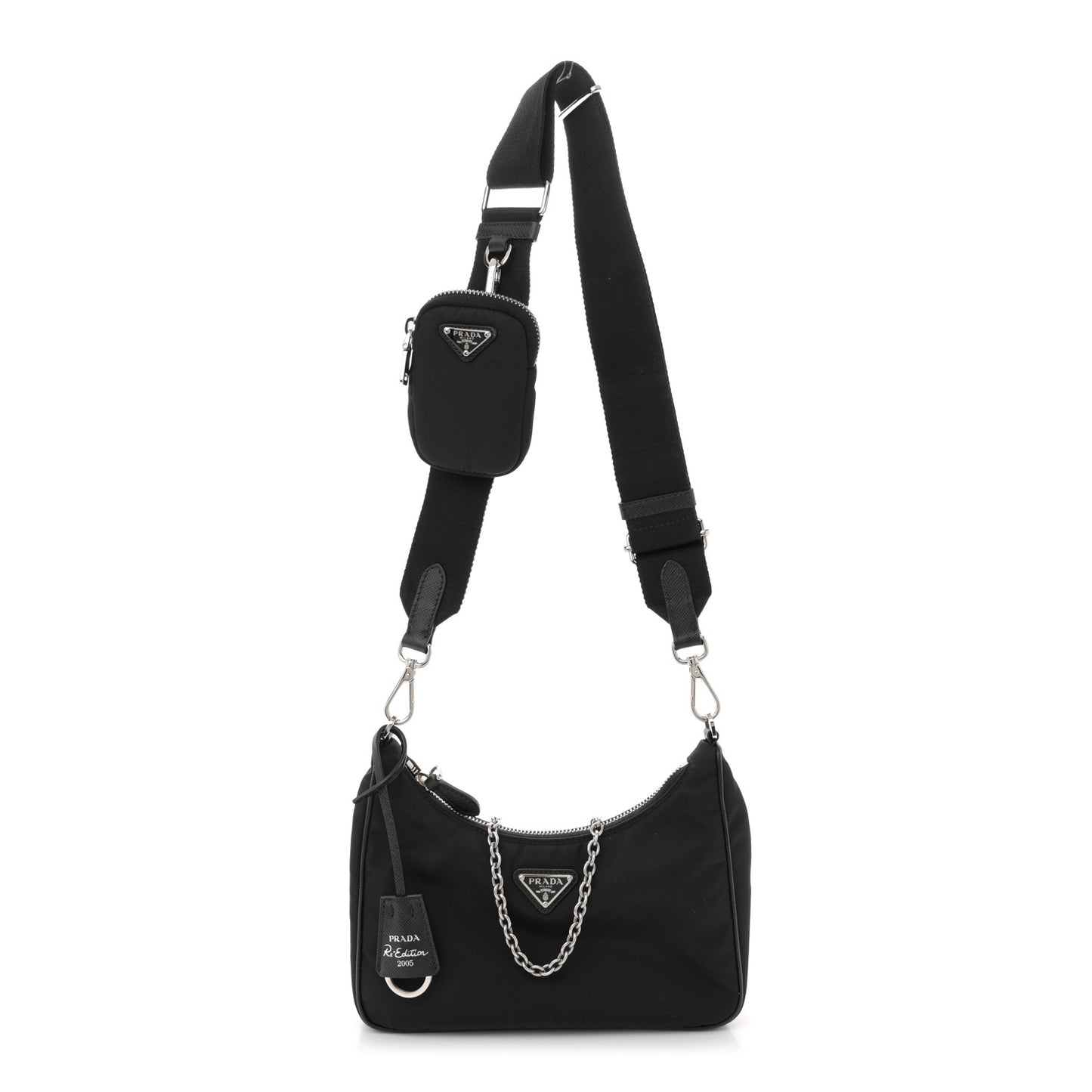 Nylon Re-Edition 2005 Shoulder Bag Black