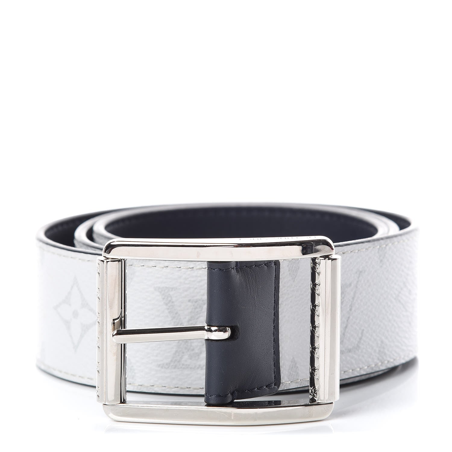 Louis Vuitton Calfskin Reverse Monogram Eclipse 40mm Belt 85 34 1 of 6