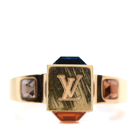 Louis Vuitton Swarovski Gamble Ring Small 4 Gold 1 of 5