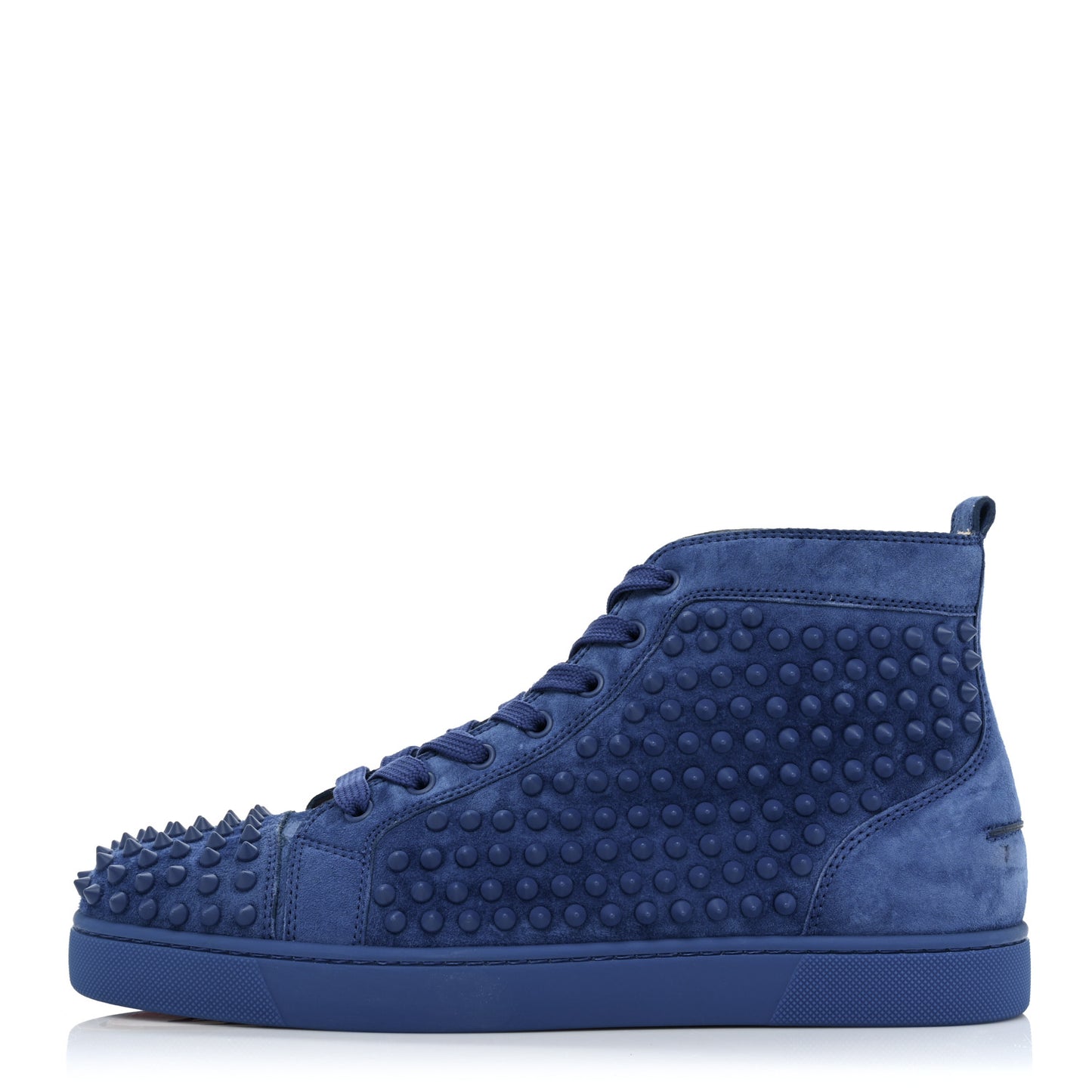 Suede Mens Louis Spikes Flat Sneakers 39 Azzurro