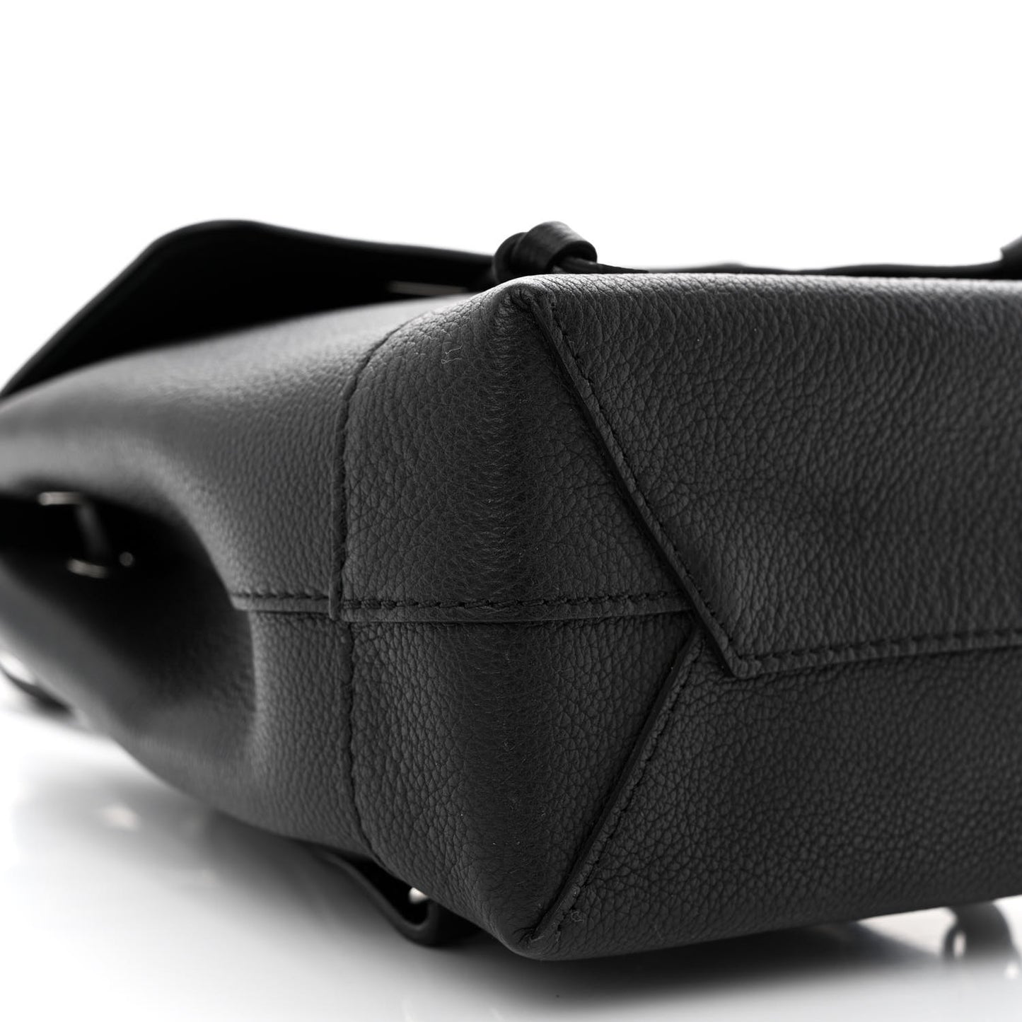 Calfskin Lockme Mini Backpack Black