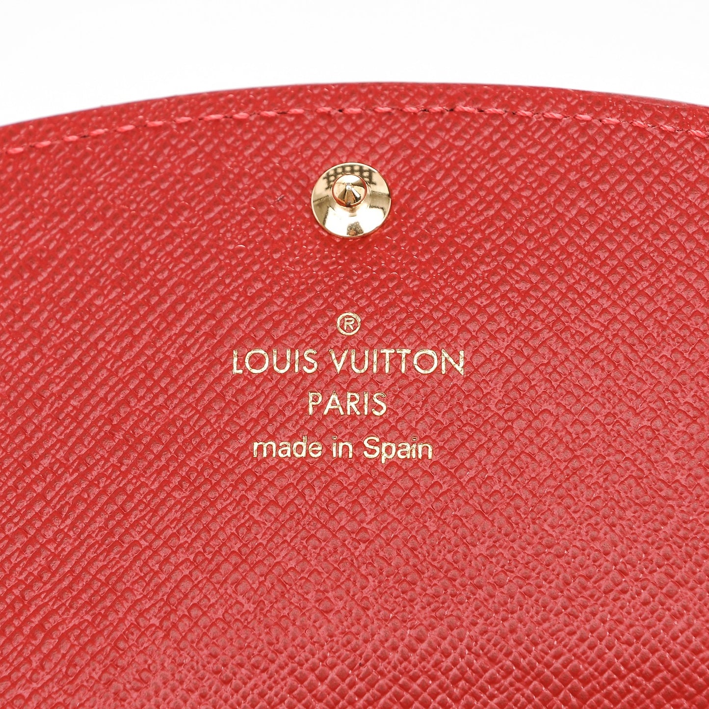 Damier Ebene Caissa Wallet Cherry
