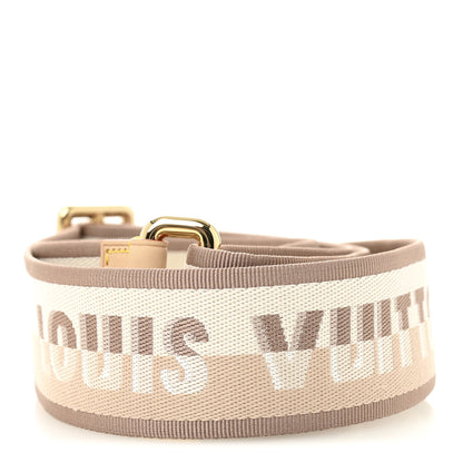 Louis Vuitton Jacquard Speedy Bandouliere 20 Shoulder Strap Beige 2 of 3