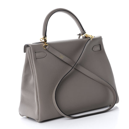 Hermes Togo Kelly Retourne 32 Gris Asphalte 3 of 10
