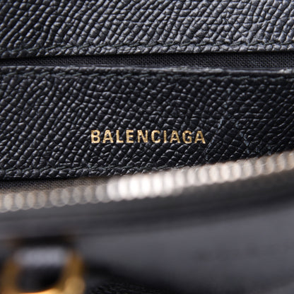Balenciaga Grained Calfskin XXS Ville Top Handle Bag Scarf Black 6 of 13