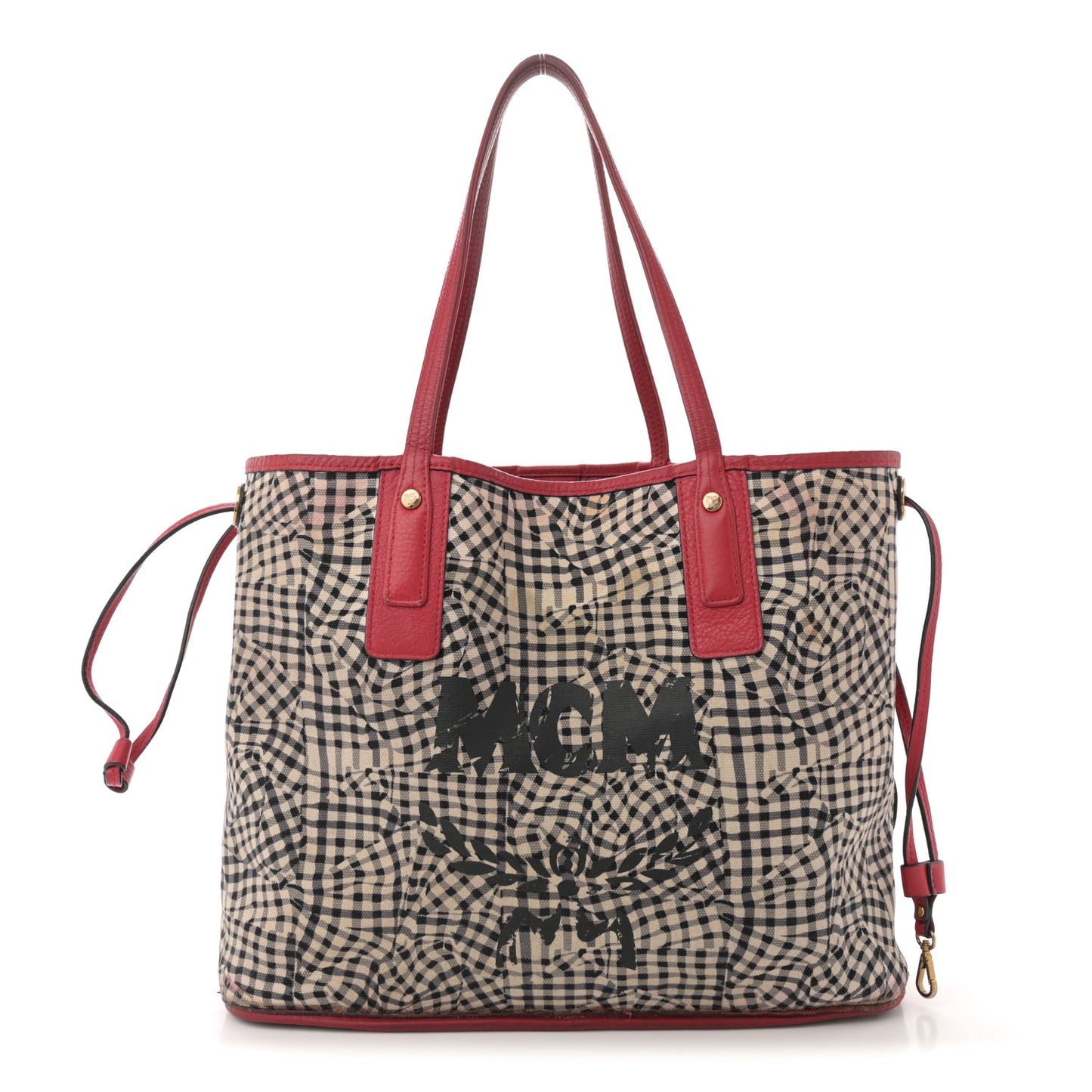 Visetos Medium Liz Reversible Shopper Tote Ruby Red
