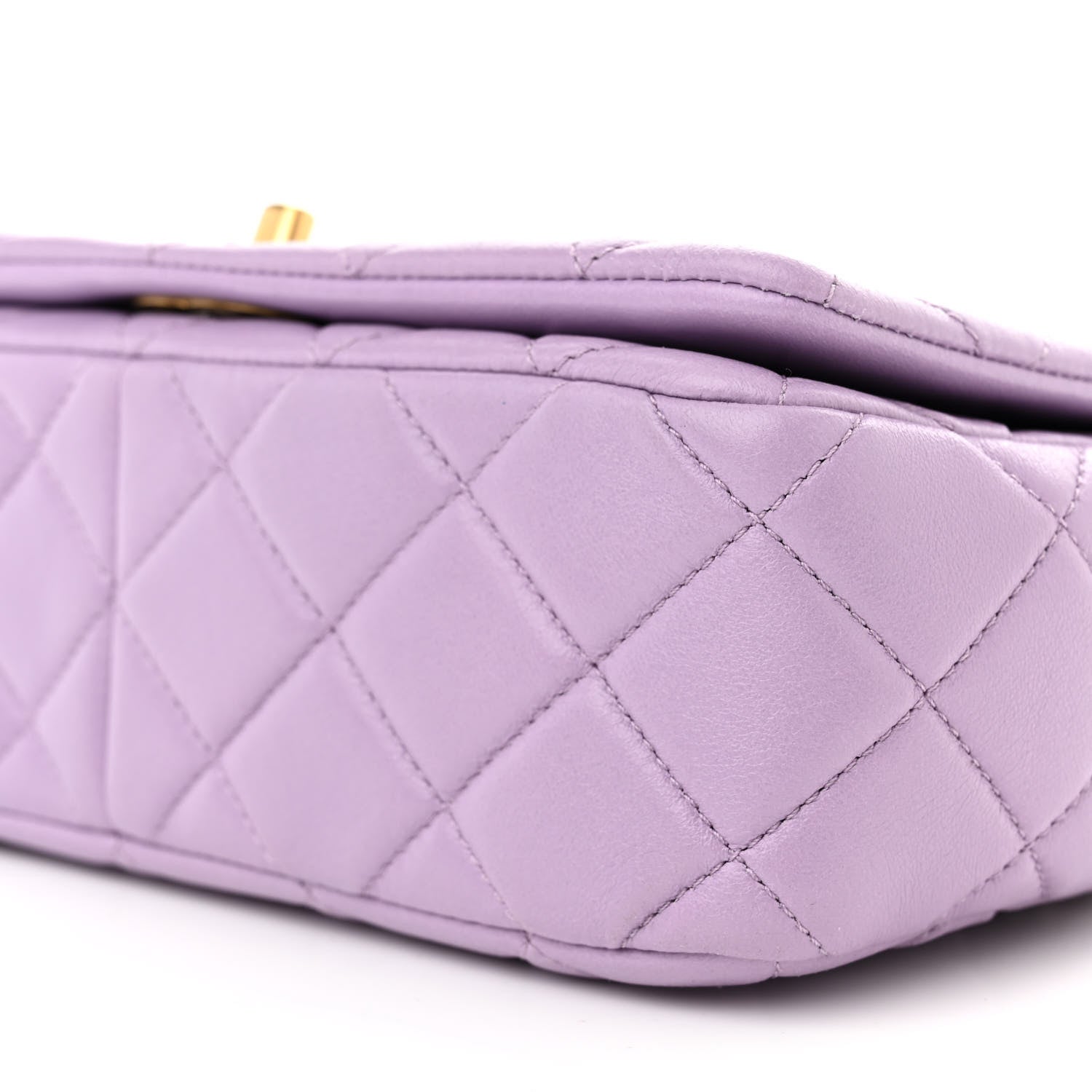Chanel Lambskin Quilted Braided CC Flap Lilac 10 of 10