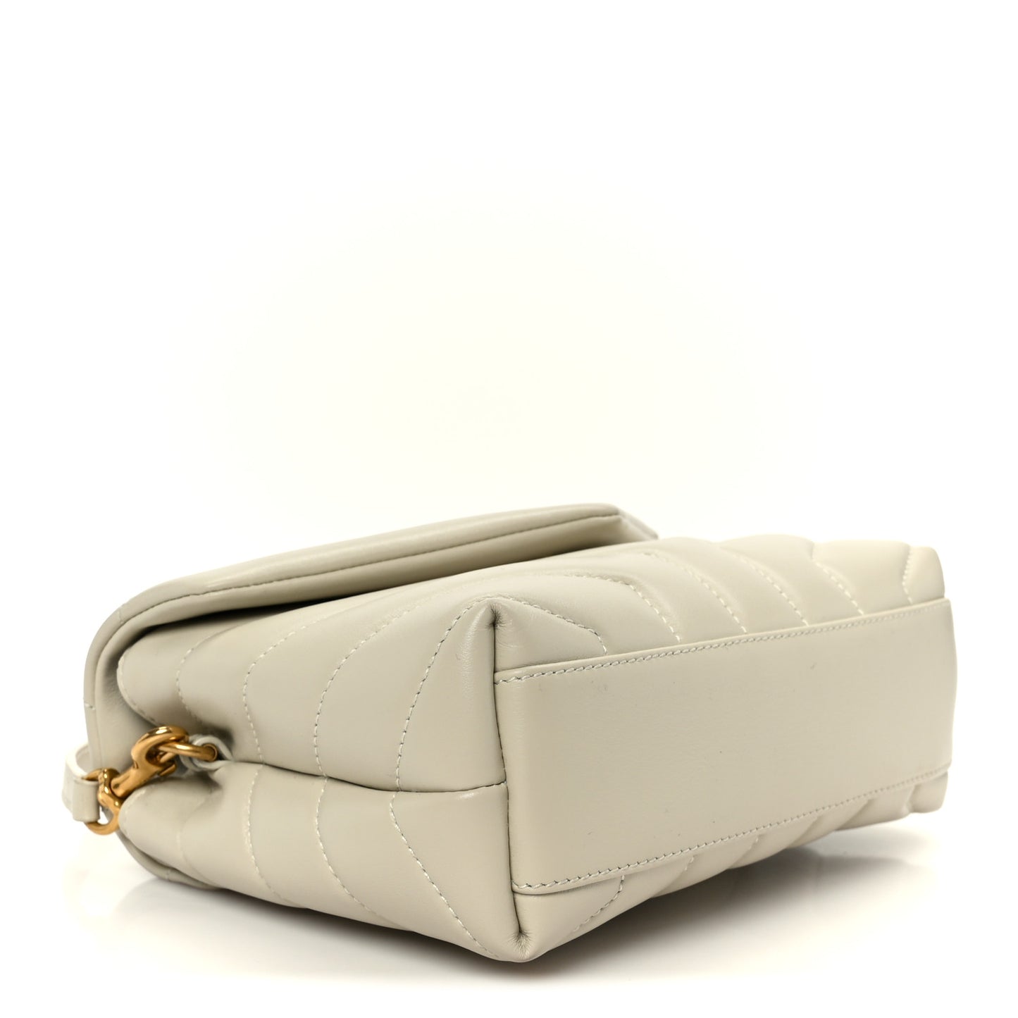 Calfskin Y Quilted Monogram Toy Loulou Crossbody Bag Crema Soft