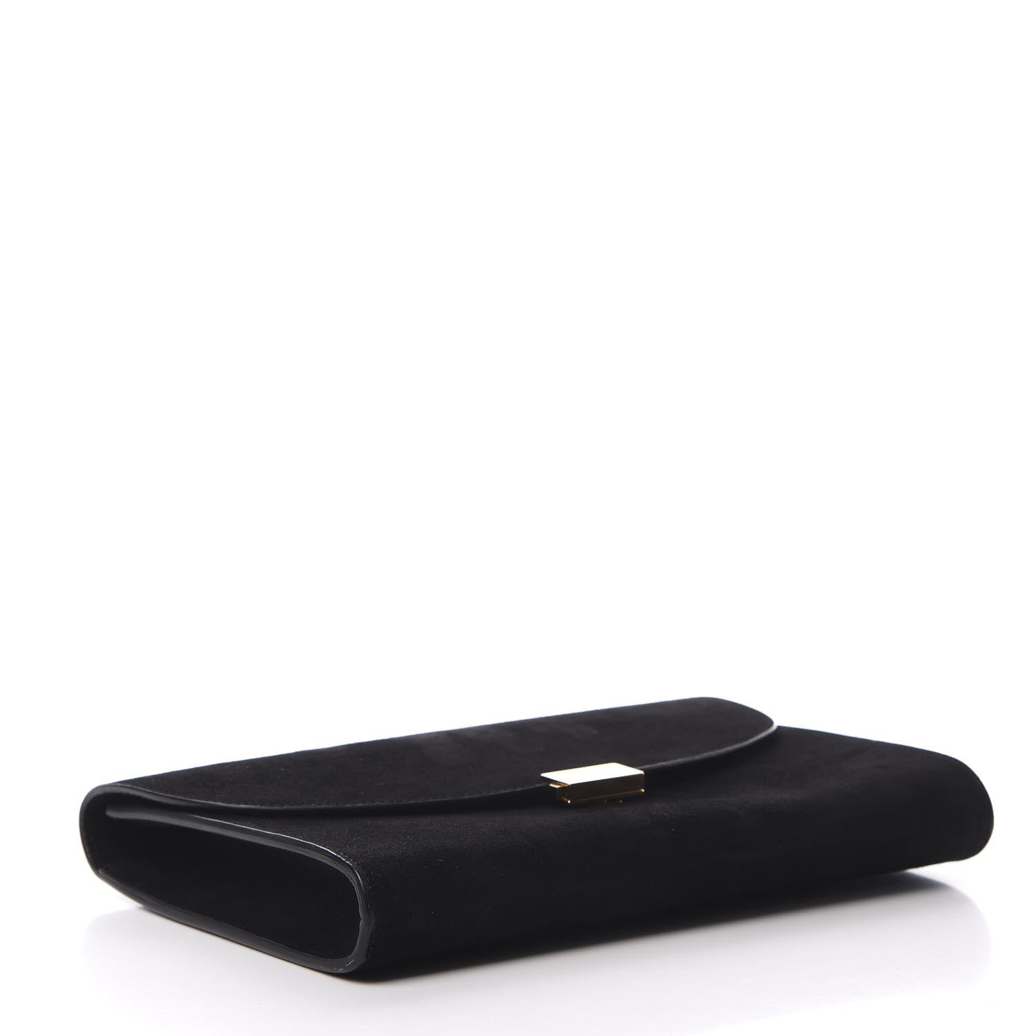 Mansur Gavriel Suede Envelope Flat Clutch Black 4 of 8