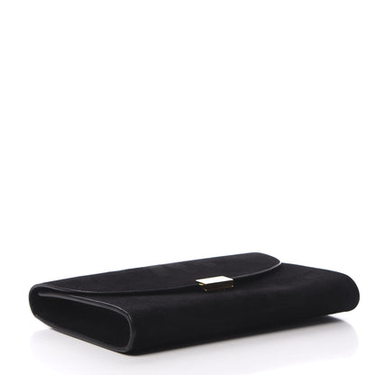 Mansur Gavriel Suede Envelope Flat Clutch Black 4 of 8