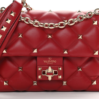 Valentino Garavani Nappa Small Candystud Crossbody Rosso Valentino 8 of 14