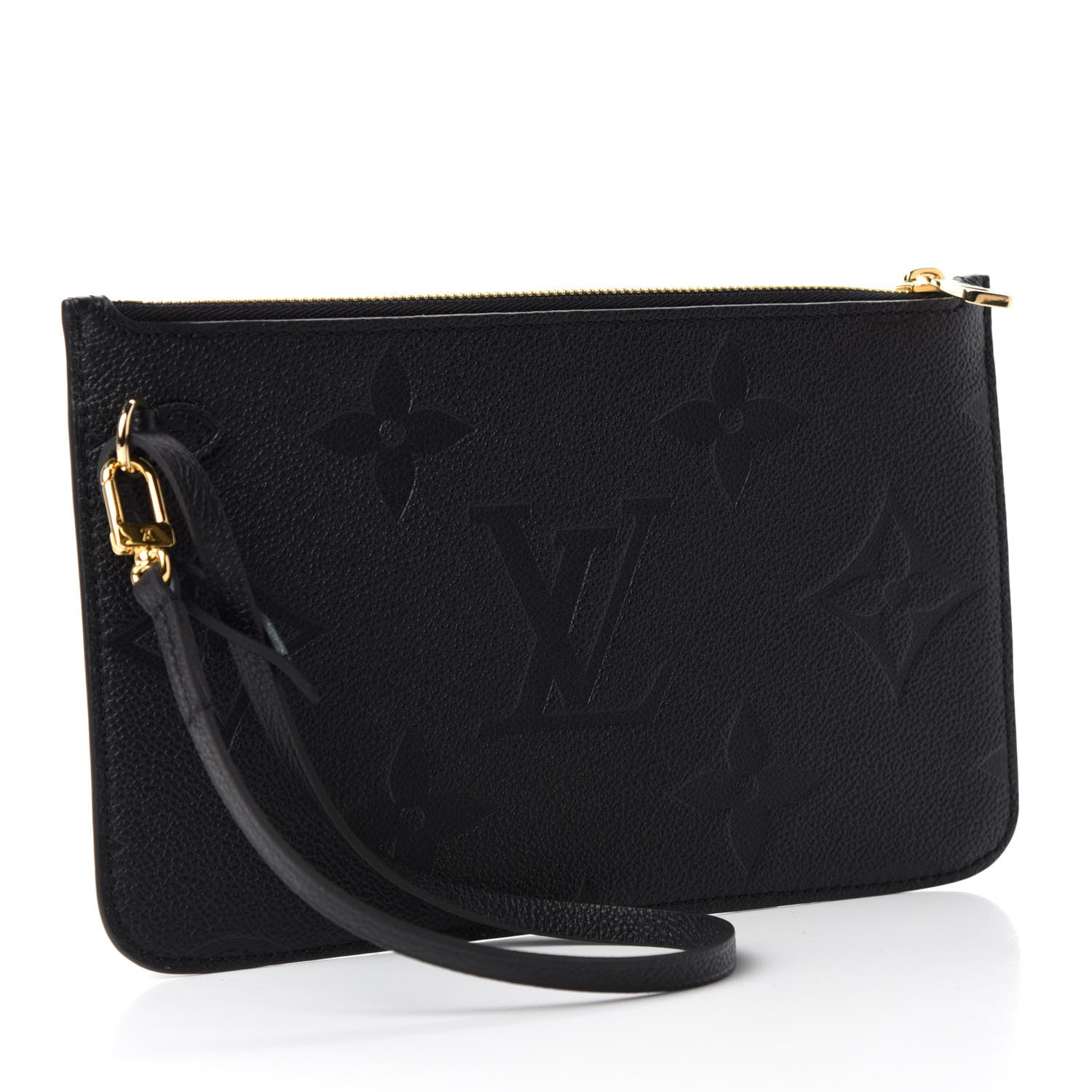 Louis Vuitton Empreinte Monogram Giant Neverfull MM Pochette Black 3 of 6