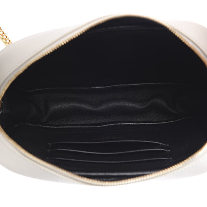 Saint Laurent Grain De Poudre Matelasse Monogram Mini Lou Camera Bag Crema Soft 4 of 11