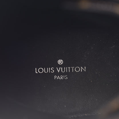 Louis Vuitton Calfskin Monogram Wonderland Flat Ranger Boots 39 Black 8 of 9
