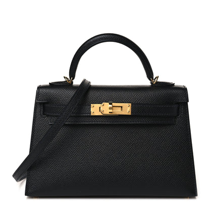 Hermes Epsom Mini Kelly Sellier 20 Black 1 of 10