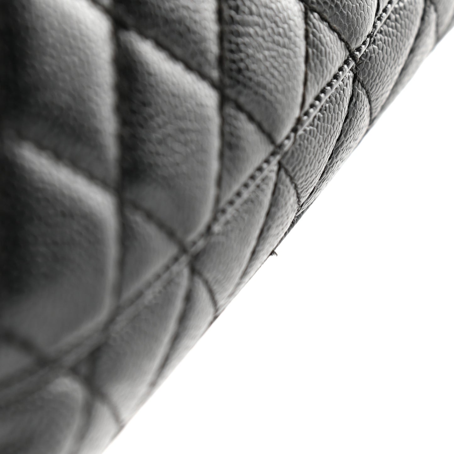 Caviar Quilted Grand Shopping Tote GST Black
