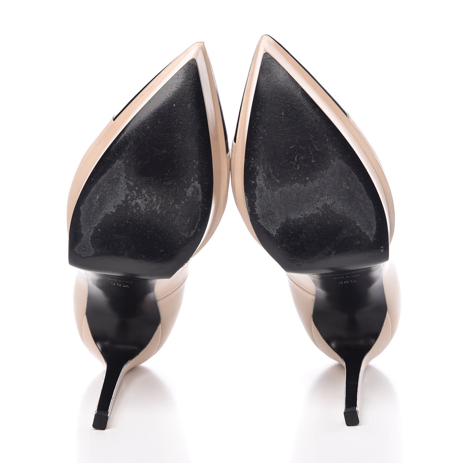 Saint Laurent Cap Toe Janis 105 Platform Pumps Powder 38.5 7 of 18