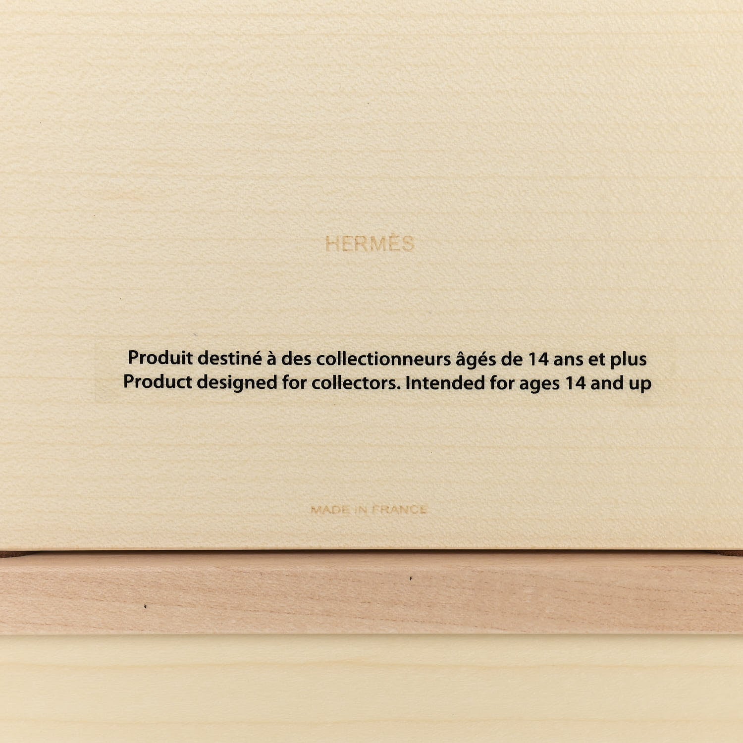 Hermes Natural Maple Wood Taurillon Palio Backgammon Game Set 6 of 8
