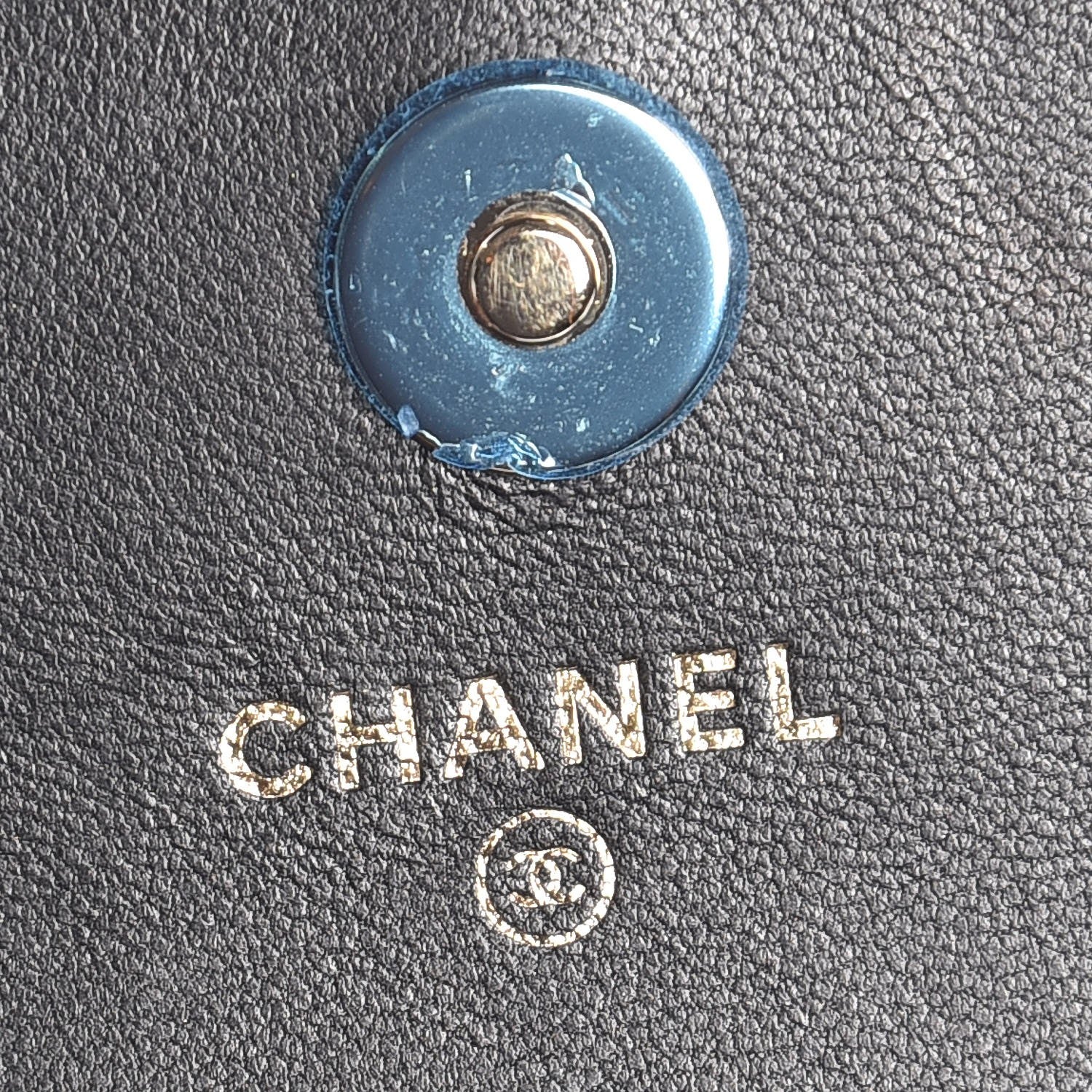 Chanel Lambskin Studded Wallet on Removable Chain Black 7 of 10