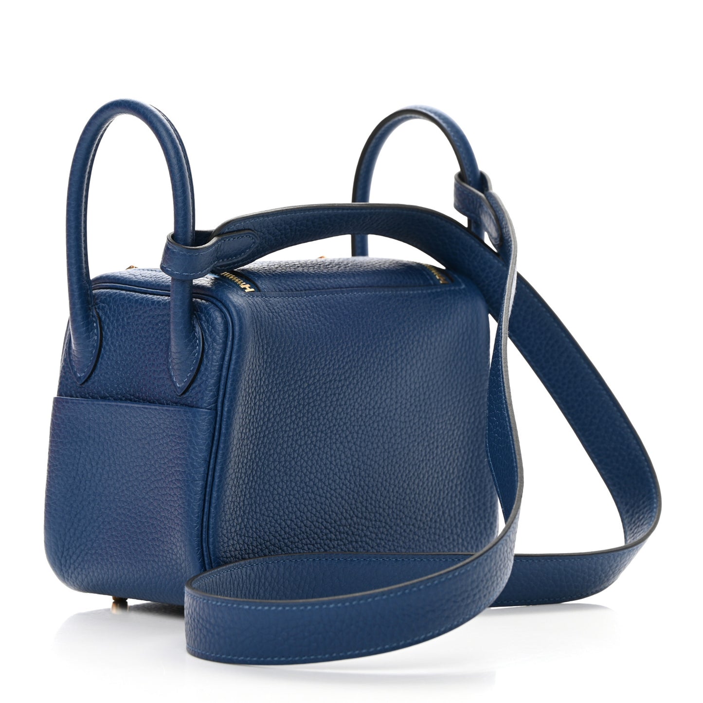 Taurillon Clemence Mini Lindy 20 Deep Bleu