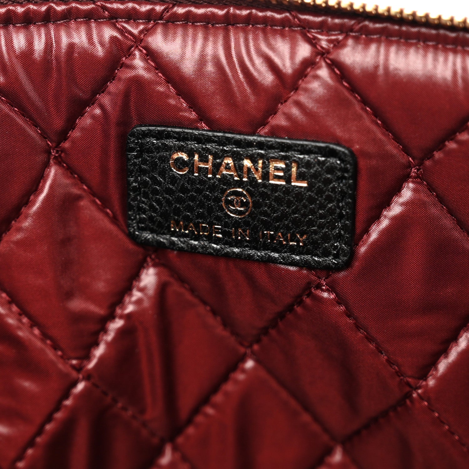 Chanel Caviar Quilted Large Cosmetic Case Black 6 of 8