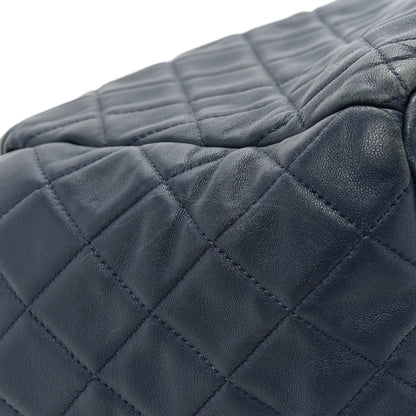 Chanel Lambskin Quilted CC Chain Drawstring Tote Blue 14 of 19