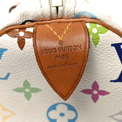 Louis Vuitton Monogram Multicolor Speedy 30 White 6 of 9