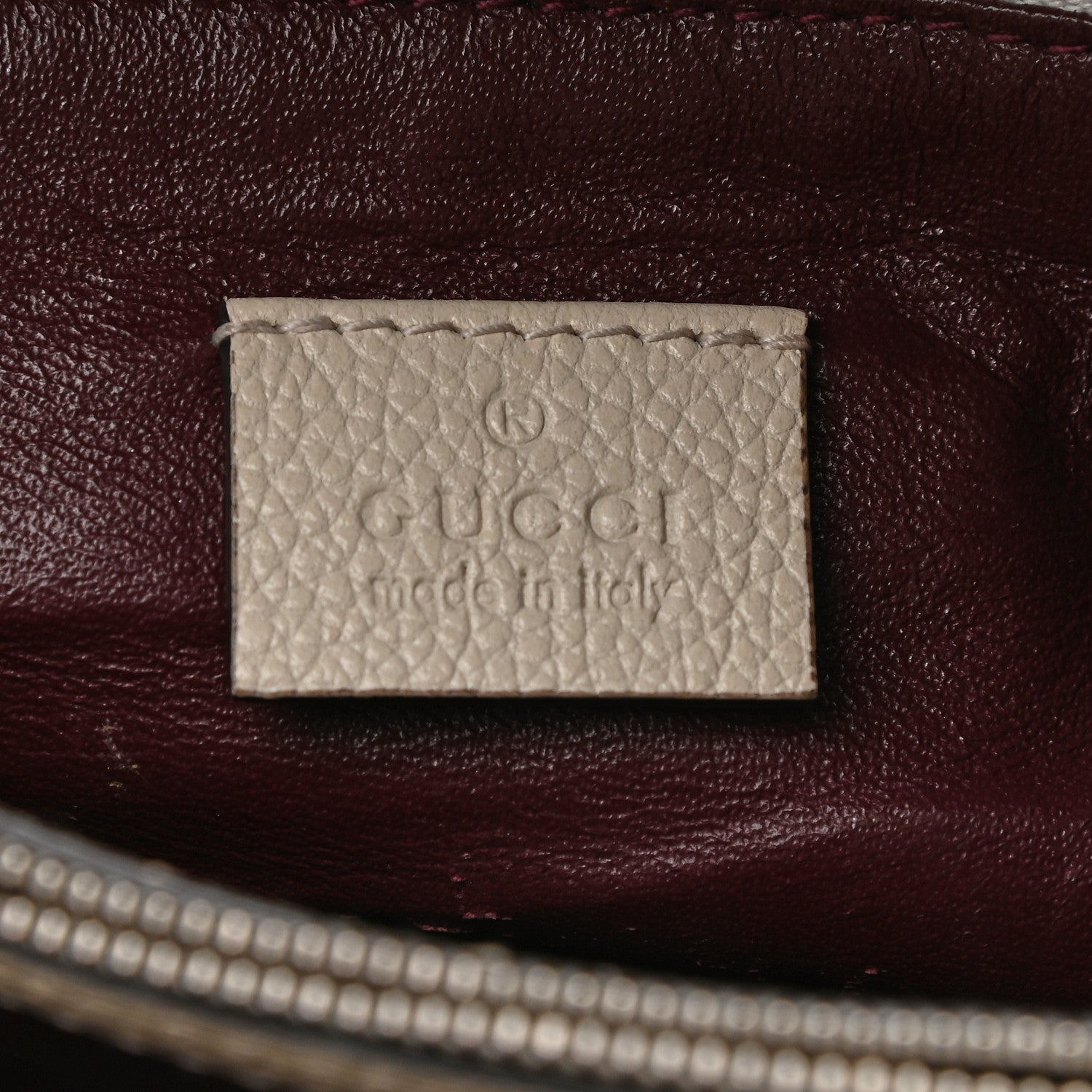 Gucci Grainy Calfskin Medium Zumi Top Handle Bag Mystic White 7 of 12