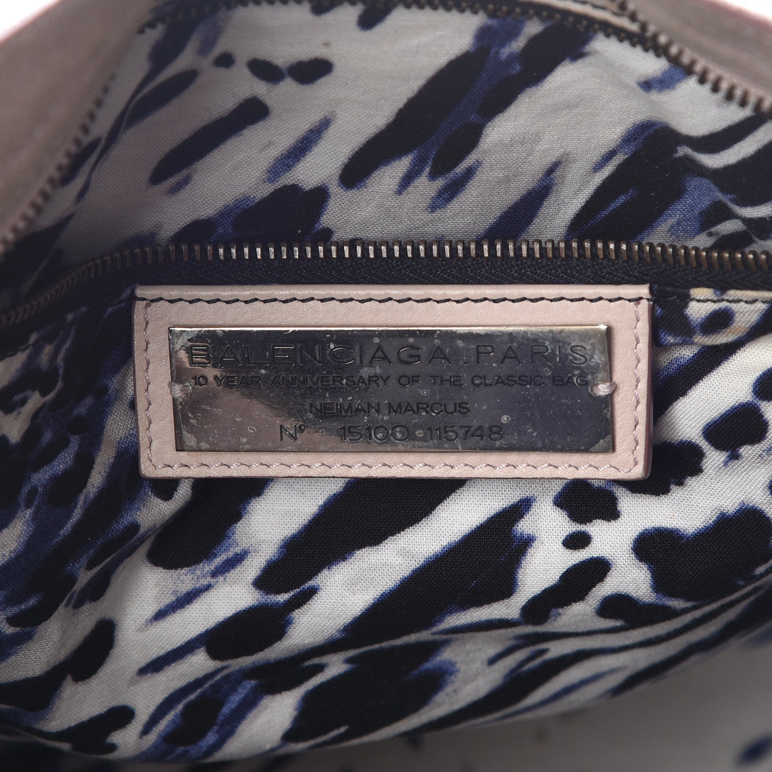 Balenciaga Metallic Craquele Calfskin Classic Hardware City Bois de Rose 6 of 33