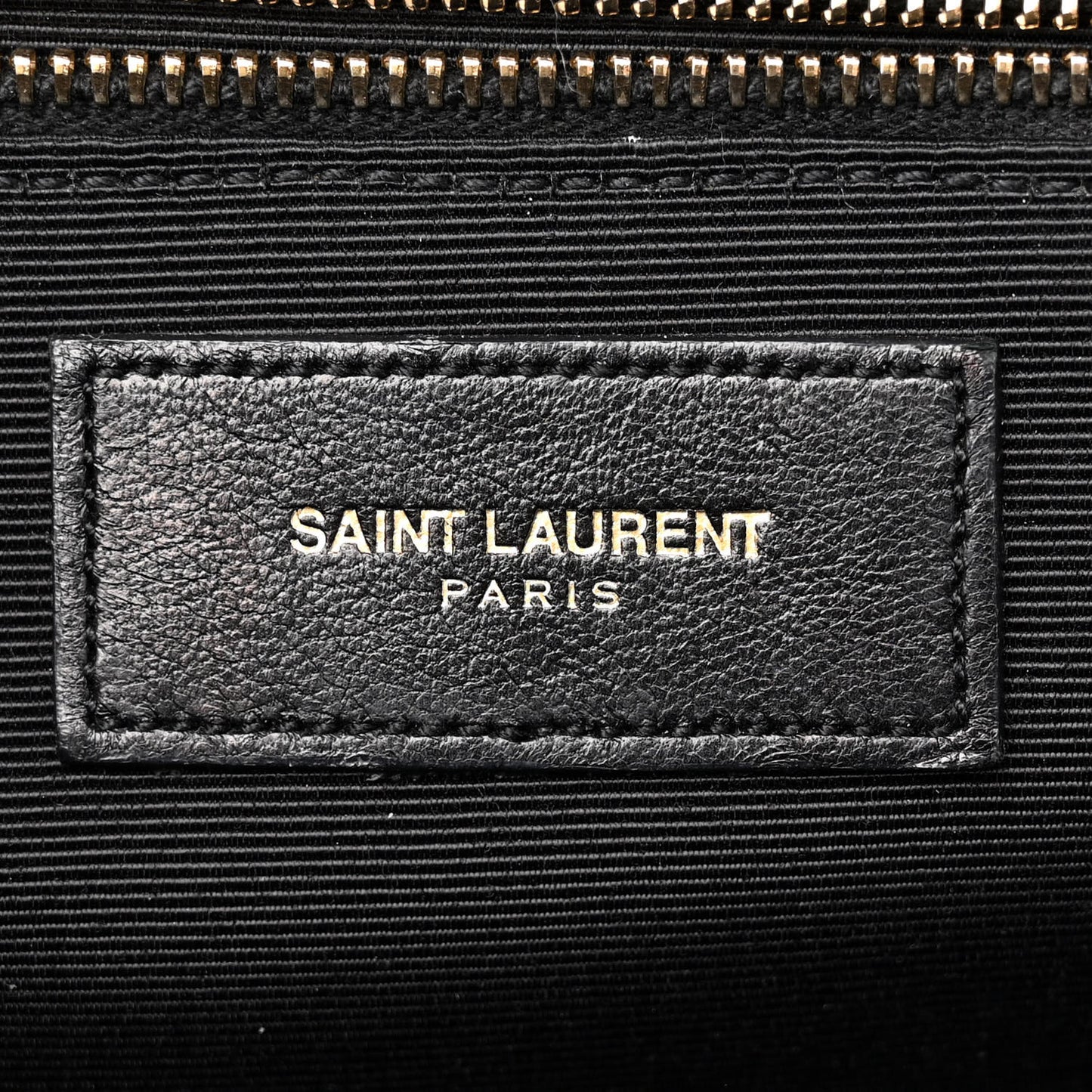 Smooth Calfskin Matelasse Chevron Large Monogram Satchel Black