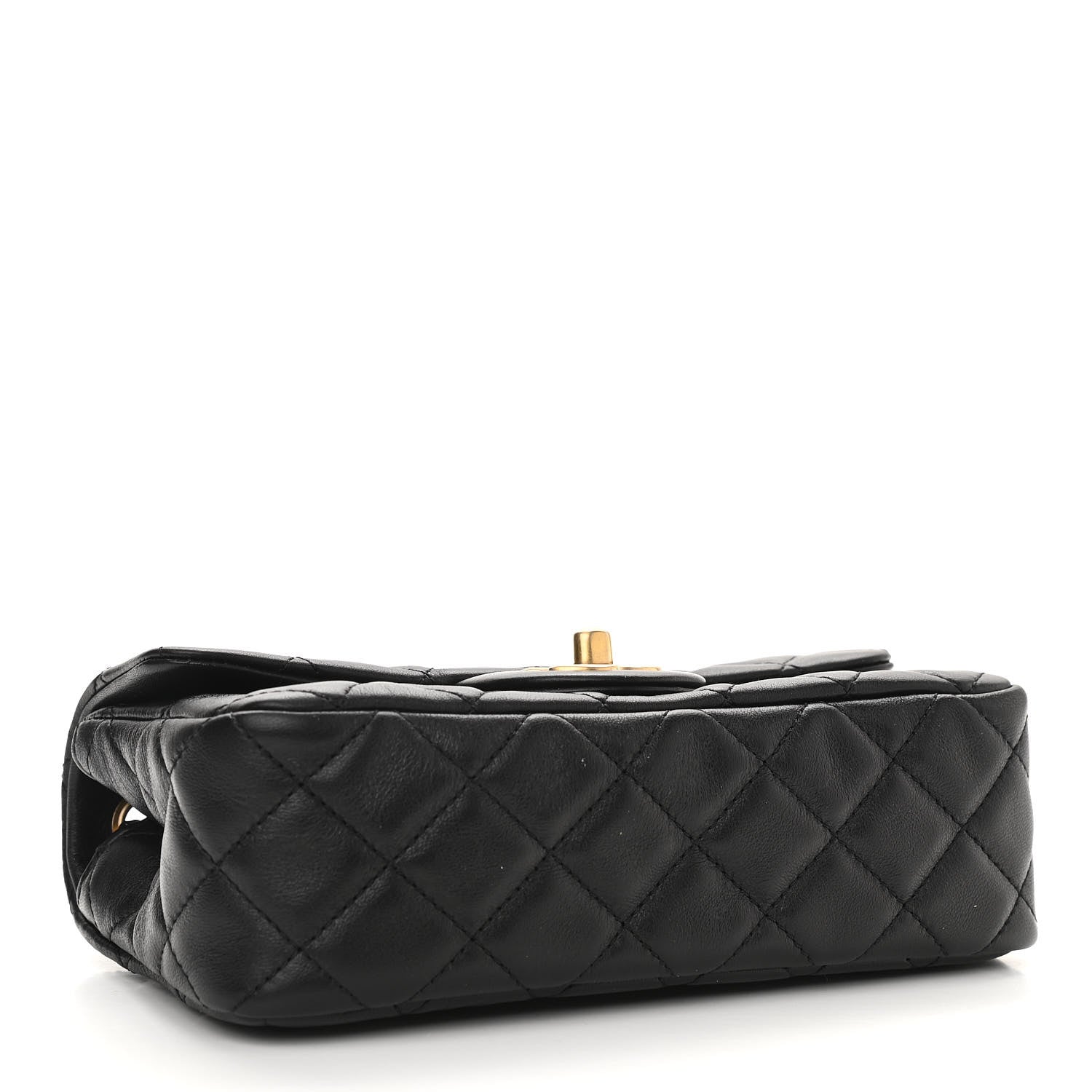 Chanel Lambskin Quilted Mini Rectangular Pearl Crush Flap Black 4 of 11