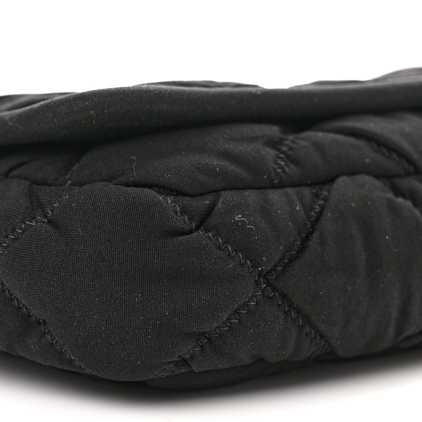 Jersey Bubble Quilt Flap Black