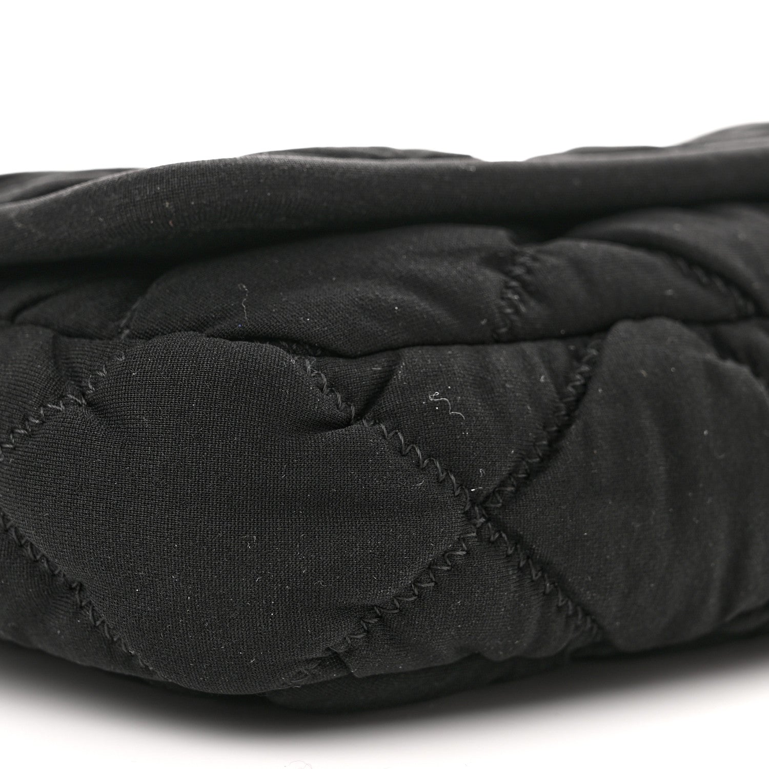 Chanel Jersey Bubble Quilt Flap Black 9 of 10